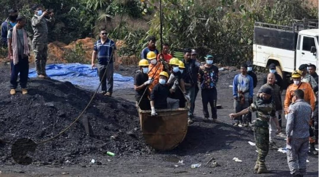 Coal mine in Meghalaya