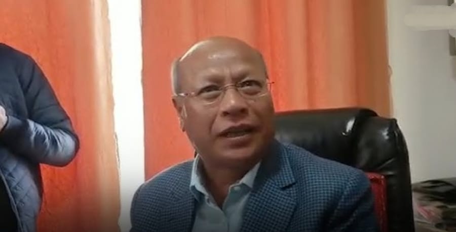 Prestone Tynsong when speaking to reporters in Shillong Press Conference