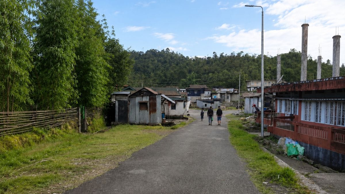 Pynter village where incident occurred
