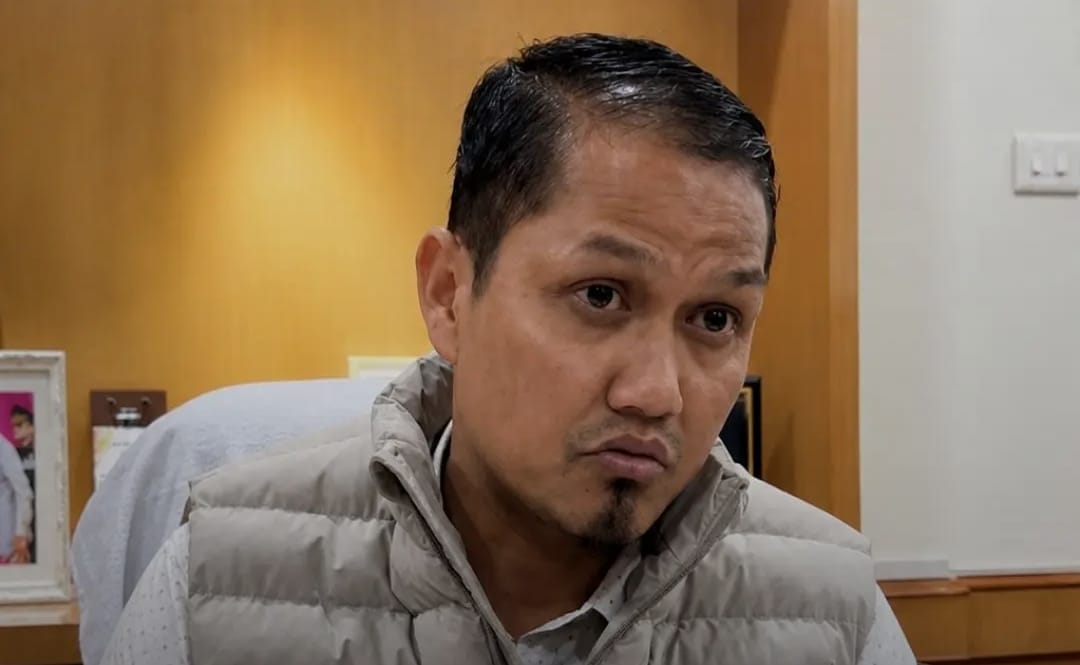 Meghalaya Health Minister Wailadmiki Shylla speaking to Reporters
