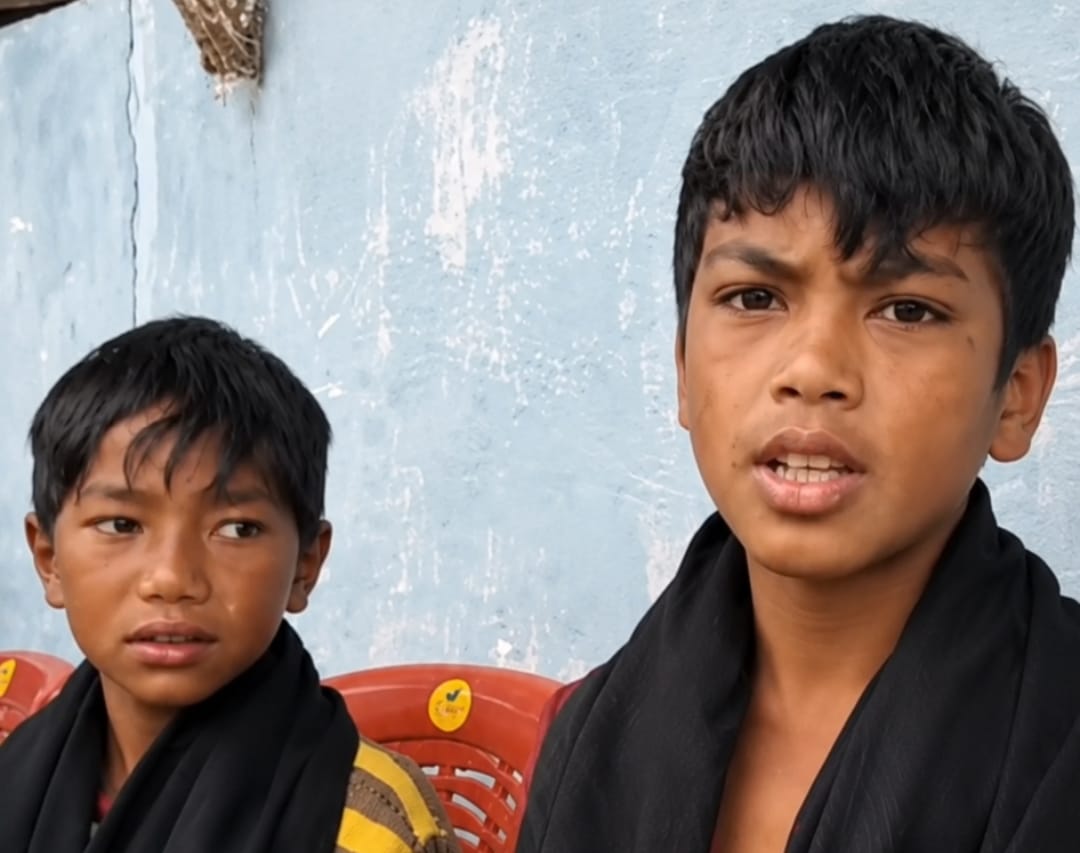 Two boys who rescued toddler from River in Nongstoin, West Khasi Hills, Meghalaya