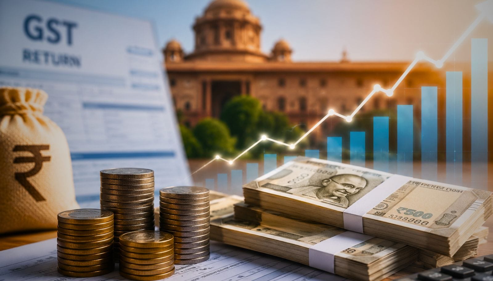India's July GST revenue jumps 15.4% despite global investment and tariff concerns