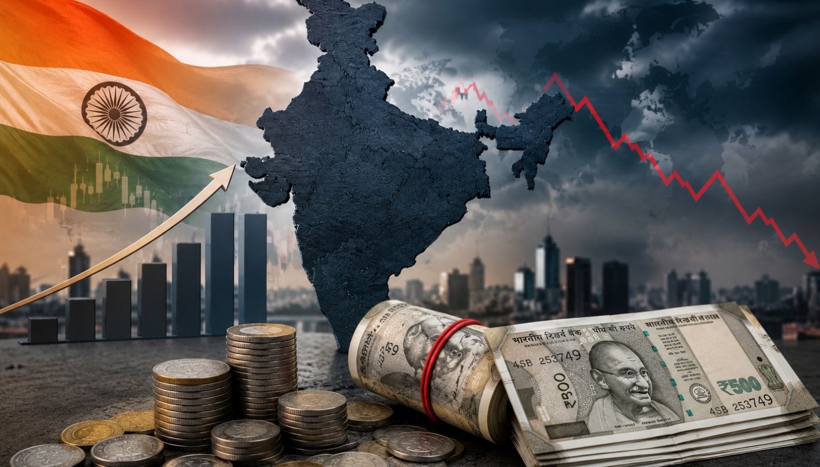 India slip in GDP rankings