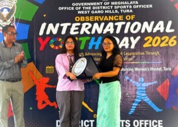Nandini Ishvi O. Sangma Meghalaya’s representative at the Commonwealth Youth Parliament in Sydney.