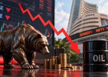 Nifty 50, Sensex today: Indian stocks end lower as oil rises above $108