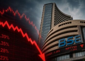 Sensex falls 417 points as Nifty slips below 23,900 for fourth session