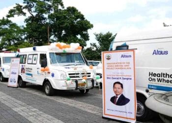 Conrad flags off mobile medical units for 93 villages across Meghalaya