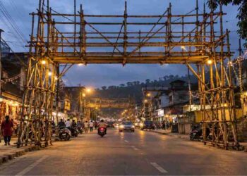 Shillong roadside Durga Puja pandals face ban from next year amid traffic row